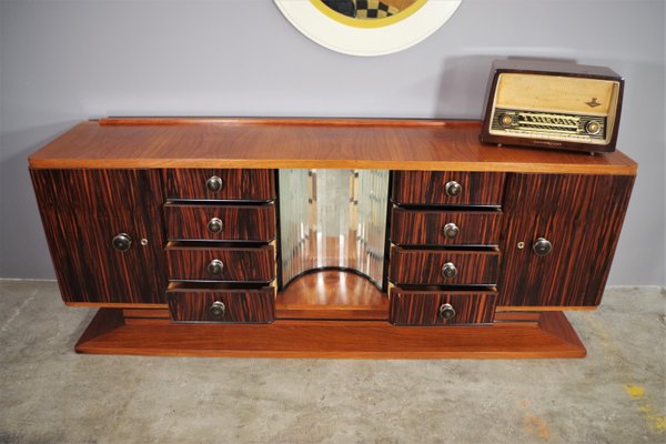 Sideboard in Ebony, 1940s, Set of 2-KNM-1150598