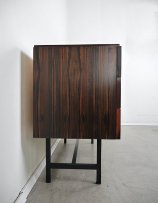 Sideboard in Macassar Wood on Black Square Frame, Germany, 1960s-JV-2034882