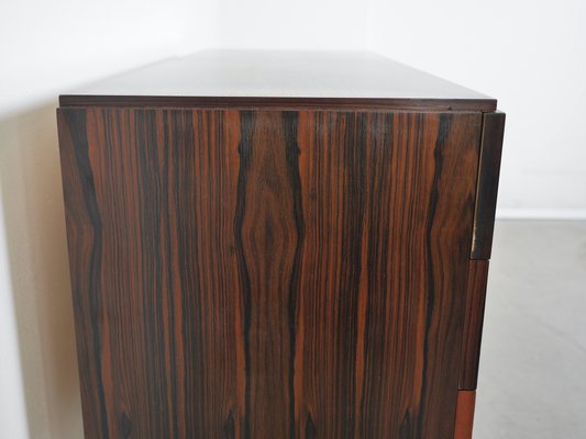 Sideboard in Macassar Wood on Black Square Frame, Germany, 1960s-JV-2034882