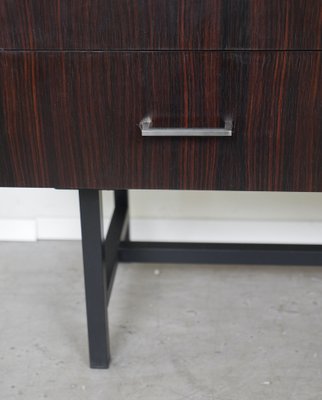 Sideboard in Macassar Wood on Black Square Frame, Germany, 1960s-JV-2034882