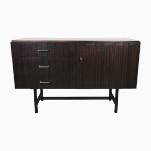 Sideboard in Macassar Wood on Black Square Frame, Germany, 1960s-JV-2034882