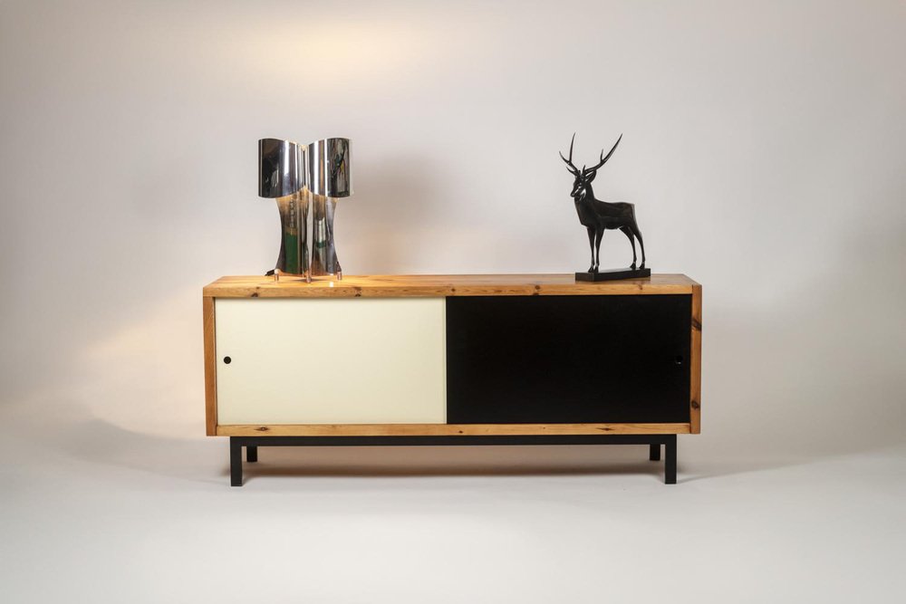 Sideboard in Pitch Pine by Ate van Apeldoorn, 1970s