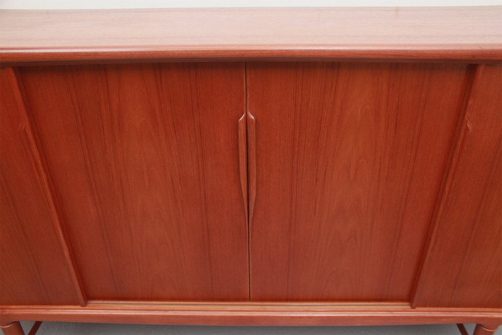 Sideboard in Teak with Sliding Doors by Axel Christensen,Denmark, 1960s