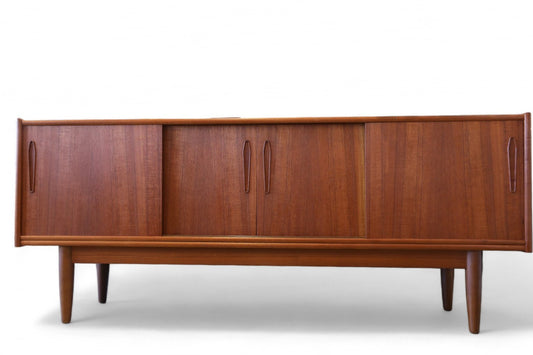 Sideboard in Teak with Sliding Doors with Bar Cabinet by Thelna Møbelfabrik, 1960s