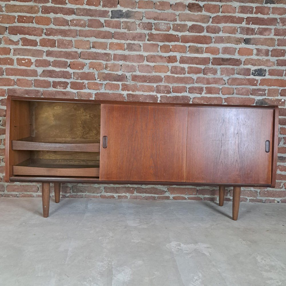 Sideboard in Teak with Three Sliding Doors, 1960