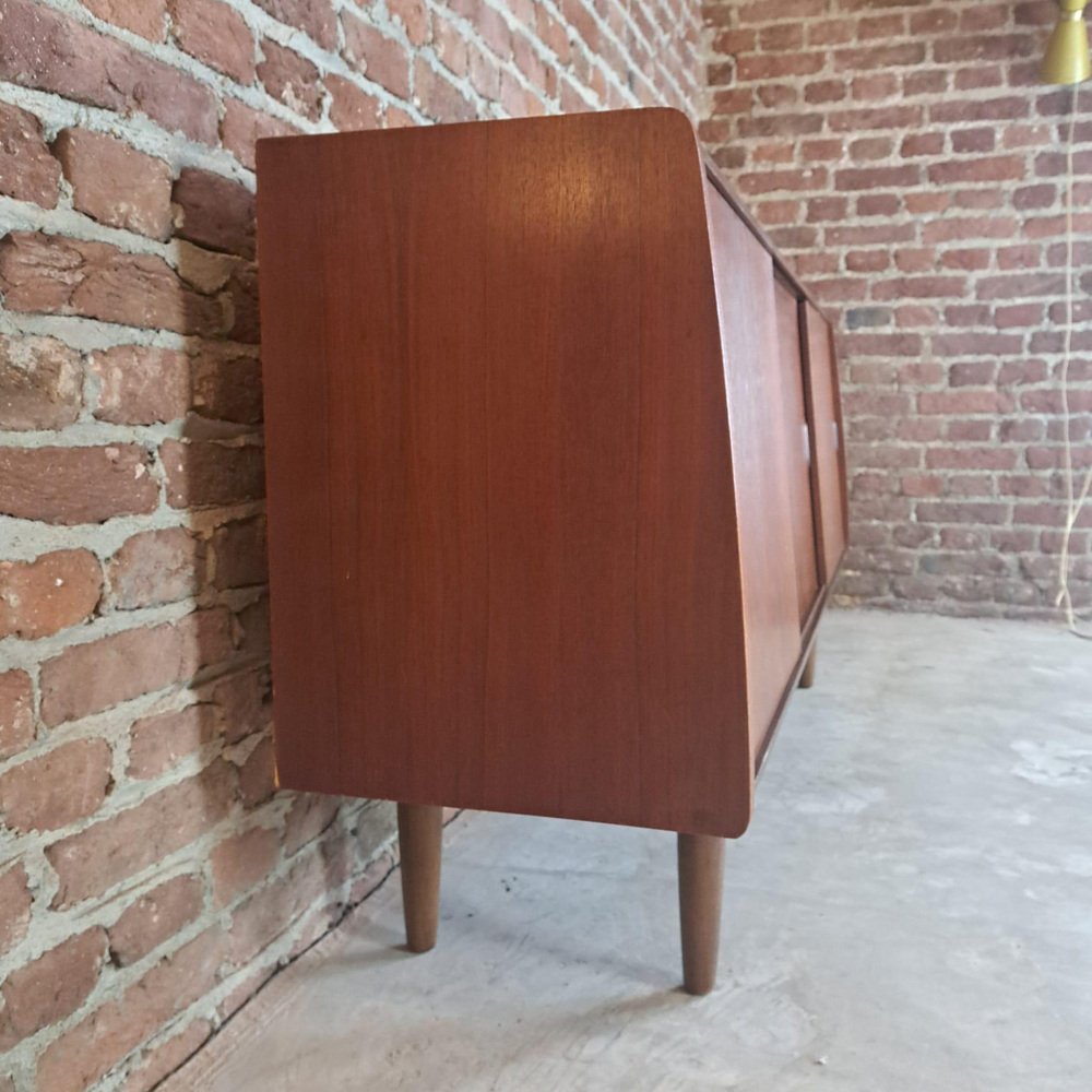 Sideboard in Teak with Three Sliding Doors, 1960