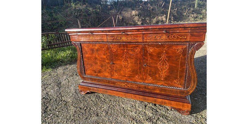 Sideboard in Walnut Burl, 1890s-LAM-1766143