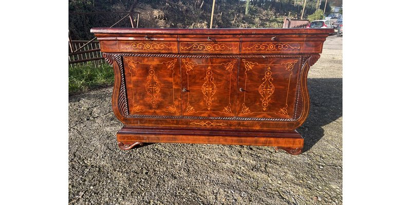 Sideboard in Walnut Burl, 1890s-LAM-1766143