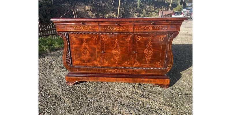 Sideboard in Walnut Burl, 1890s-LAM-1766143