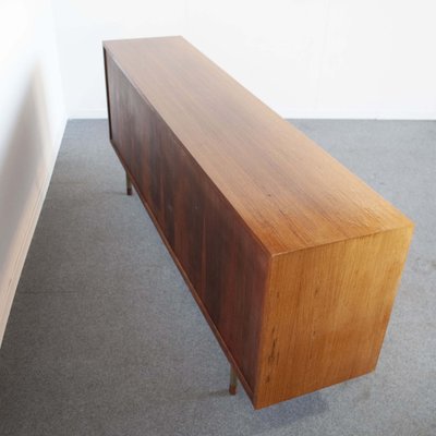 Sideboard in Walnut Wood with Metal Feet in the Style of George Nelson, 1960s-JQO-1259296