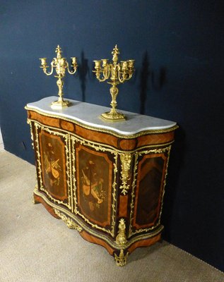 Sideboard Napoleon III Marquetry Buffet-WSV-605129