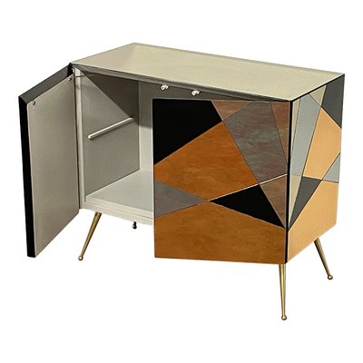 Sideboard with 2 Mirrored Doors-BEW-1773214