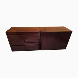 Sideboard with Doors in Rosewood by Angel Mangiarotti for Molteni, 1960s-OHK-2020571