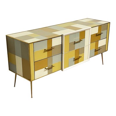 Sideboard with Glass Drawers, 1990s-BEW-1773240