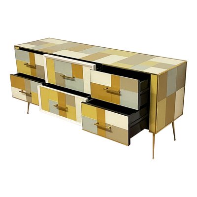 Sideboard with Glass Drawers, 1990s-BEW-1773240