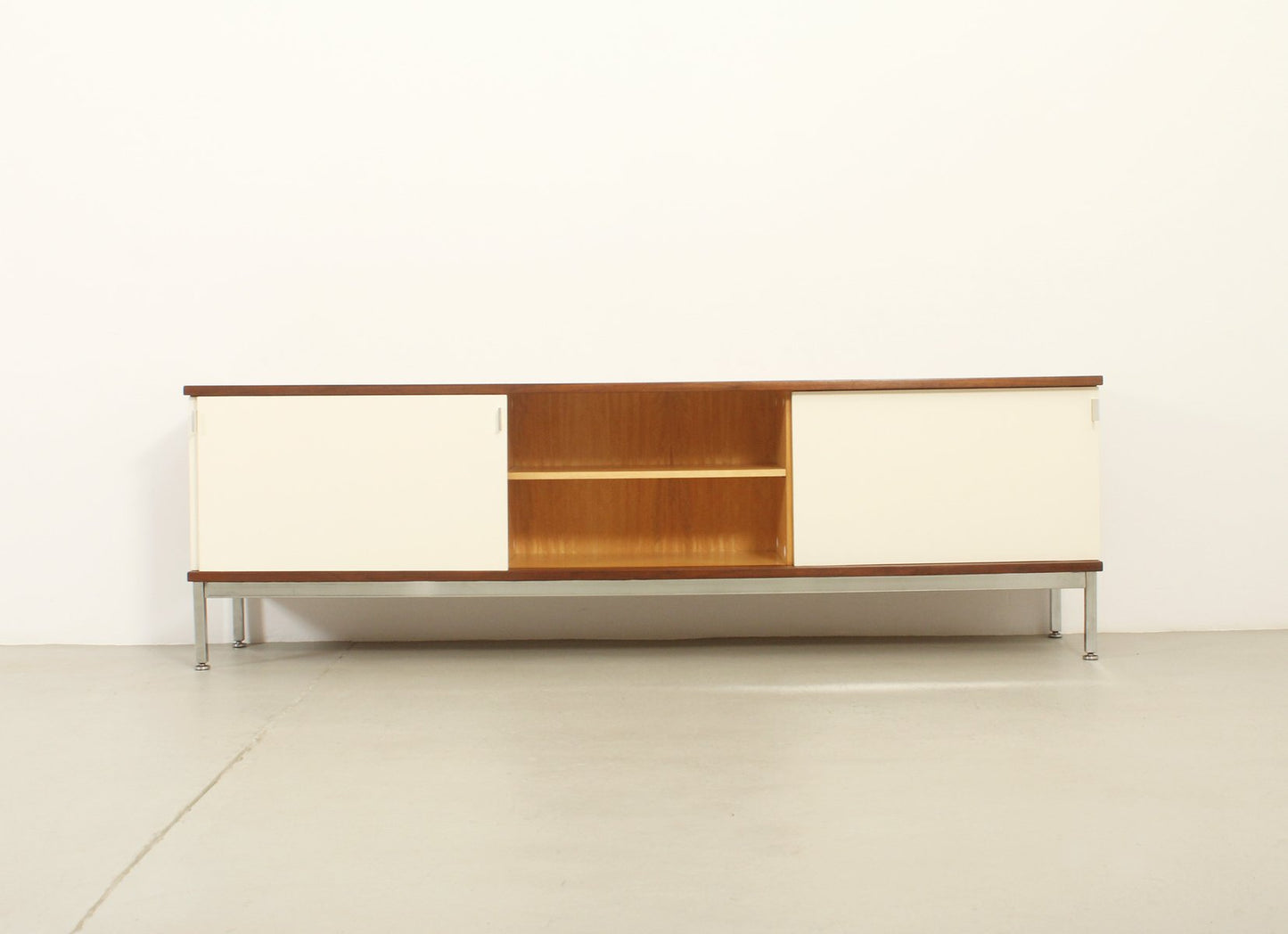 Sideboard with Lacquered Sliding Doors from Airborne, France, 1960s