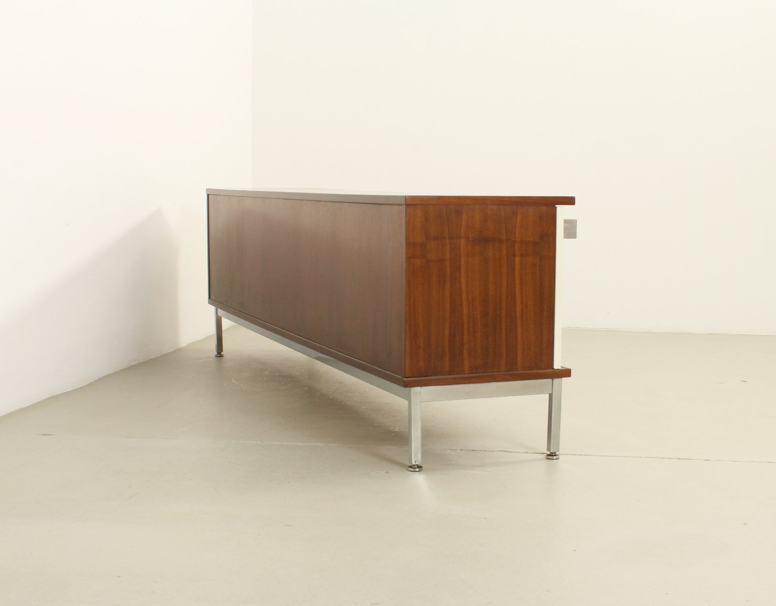 Sideboard with Lacquered Sliding Doors from Airborne, France, 1960s