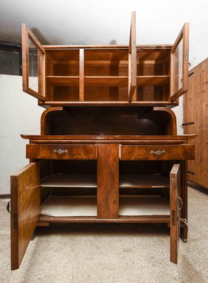 Sideboard with Raised Showcase, 1940s-RAQ-948205