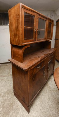 Sideboard with Raised Showcase, 1940s-RAQ-948205