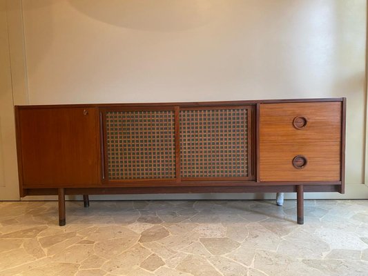 Sideboard with Sliding Doors and Drawers, Italy, 1960s-TKR-1819489