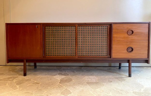 Sideboard with Sliding Doors and Drawers, Italy, 1960s-TKR-1819489