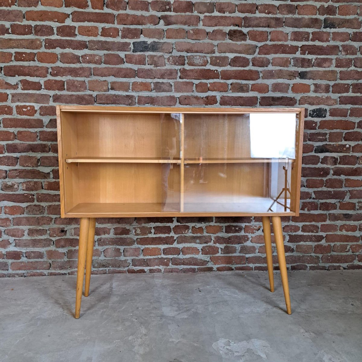 Sideboard with Sliding Glass Doors, 1960s