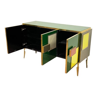 Sideboard with Three Glass Doors-BEW-1773261