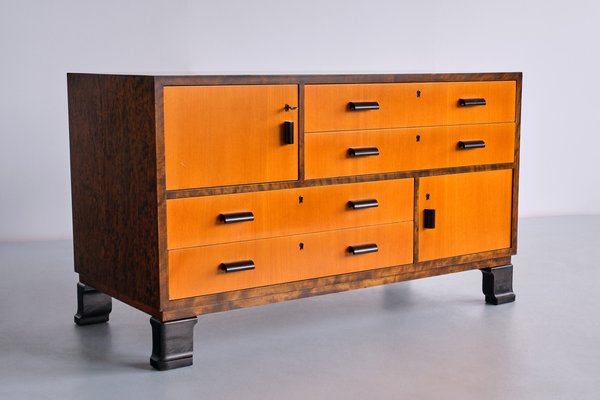 Sideboards in Elm and Birch by Axel Larsson for SMF Bodafors, Sweden, 1940s, Set of 2-FMT-1772373