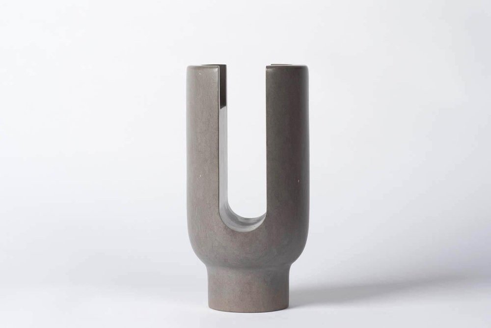 Sienna Brown Lyra Candleholder by Dan Yeffet