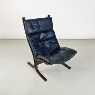 Siesta Armchair in Wood and Leather by Ingmar Relling for Westnofa Vestlandske, 1970s-GDD-1762629