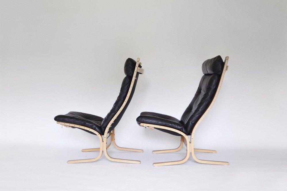 Siesta Lounge Chairs by Ingmar Relling for Westnofa, 1960s, Set of 2