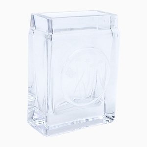 Signed Glass Vase by Bengt Edenfalk for Skruf-FSD-1193906