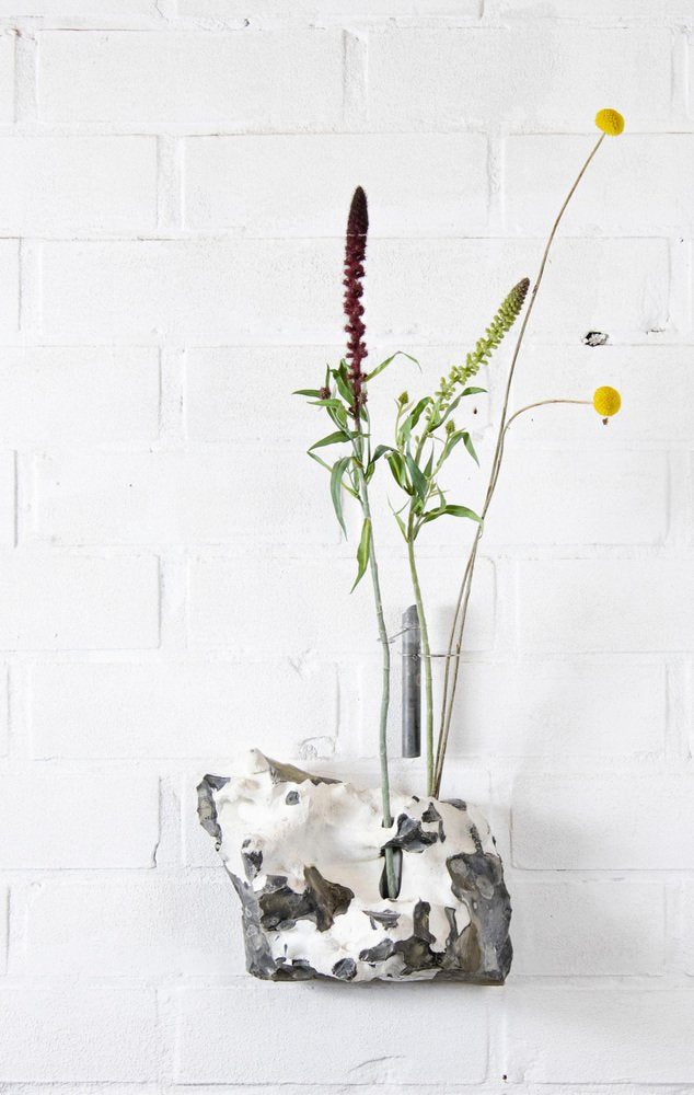 Silex Flintstone Flower Wall Vessel I by Studio DO