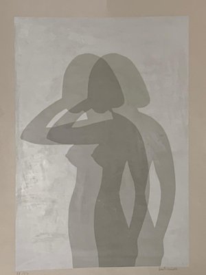 Silhouette Poster by Berto Ravotti, 1970s-IJR-549491