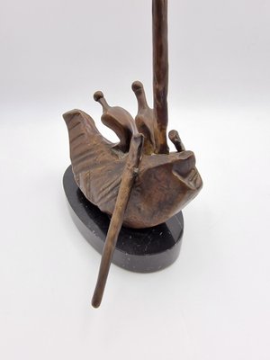 Silvano d'Orsi, Boat Sculpture, 1990s, Bronze & Marble-RKF-1803187