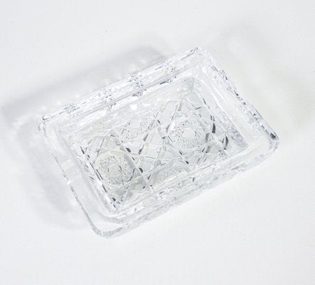 Silver and Crystal Ashtray-OJE-1818965