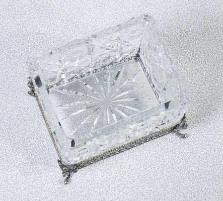 Silver and Crystal Ashtray-OJE-1818965