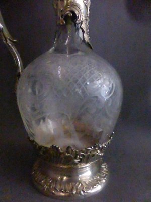 Silver and Crystal Ewer Jug-WSV-909773