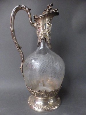 Silver and Crystal Ewer Jug-WSV-909773