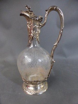 Silver and Crystal Ewer Jug-WSV-909773