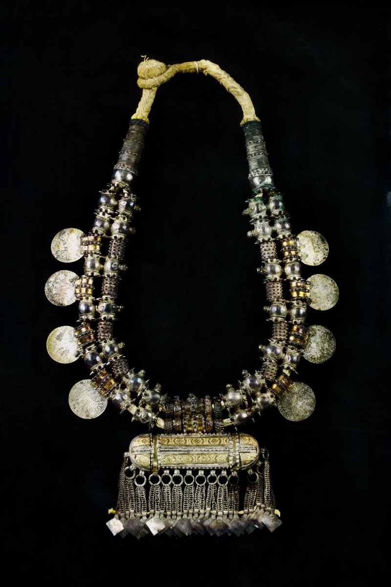 Silver and Gold Necklace with Amulet Box