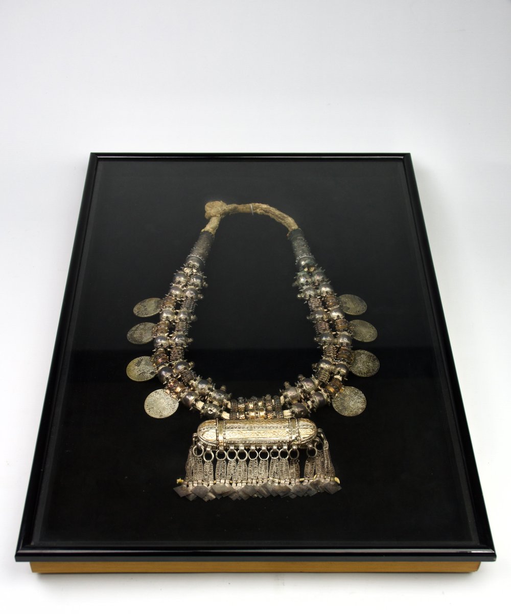 Silver and Gold Necklace with Amulet Box