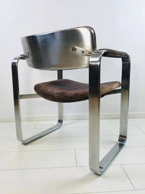 Silver Armchair by Eero Aarnio for Mobel Italia, 1970s-WQJ-734263