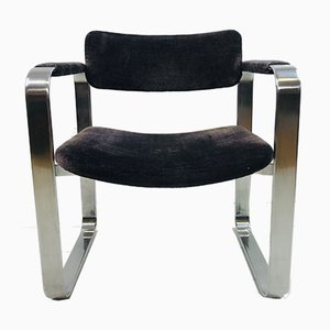 Silver Armchair by Eero Aarnio for Mobel Italia, 1970s-WQJ-734263