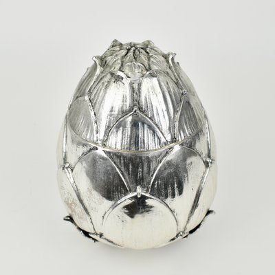 Silver Artichoke Ice Bucket by Mauro Manetti for Fonderia Darte, 1970s-HJP-2000666