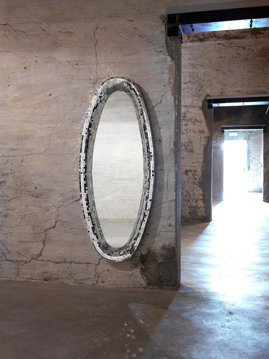 Silver Atollo Mirror by David Medi