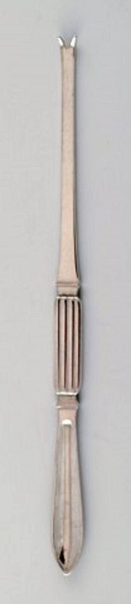 Silver Bernadotte Lobster Forks from Georg Jensen, 1940s, Set of 2