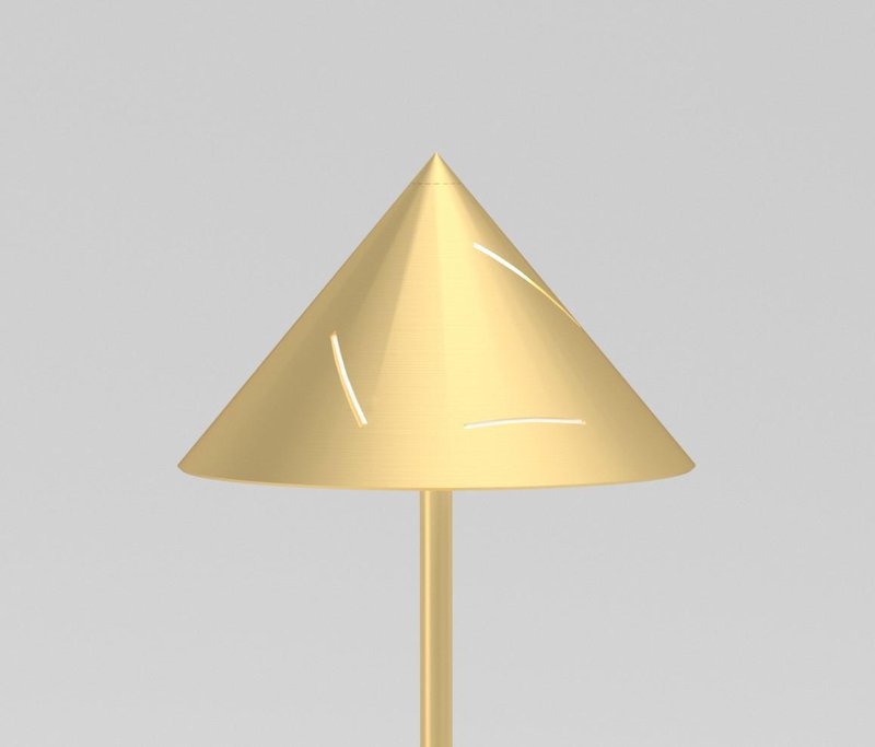 Silver Brass Desk Light by Atelier Areti