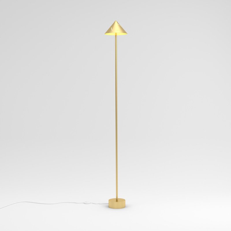 Silver Brass Floor Light II by Atelier Areti