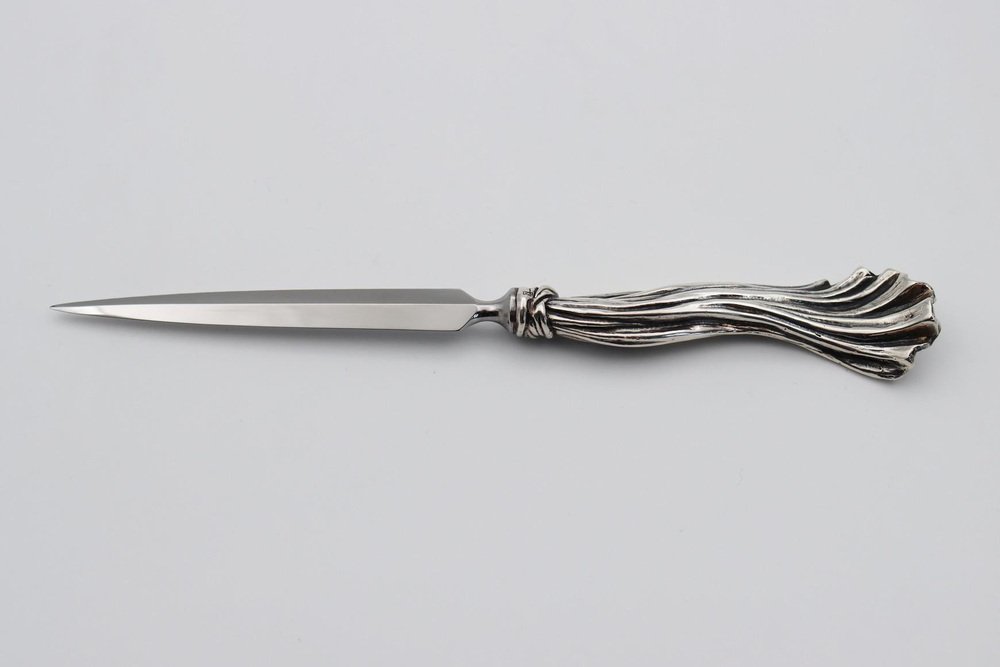 Silver Bronze Letter Opener or Paper Cutter by Richard Lauret